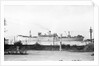 Cargo liner 'Manchester Port' (1935) under tow with topmasts struck by unknown
