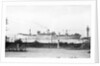 Cargo liner 'Manchester Port' (1935) under tow with topmasts struck by unknown