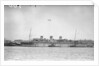'Monarch of Bermuda' (1931) alongside in the River Mersey in 1942-1943, probably refitting as a mercantile LSI(L) by unknown