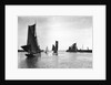 The trawler 'Roma' (1906) [LT410] with an unidentified trawler sailing out of the outer harbour at Lowestoft, Suffolk by Smiths Suitall Ltd.