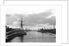 A view of the inner harbour at sunset from the harbour entrance west of the road bridge at Lowestoft, Suffolk by Smiths Suitall Ltd.