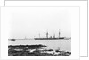 A view from Shotley with 'Adventure' (1904) and 'Ganges', ex 'Caroline' (1882) and 'Ganges II', ex 'Minotaur' (1863) at moorings by Smiths Suitall Ltd.
