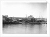 A view of the river frontage of the Harris boatyard taken from the Wivenhoe side of the River Colne by Smiths Suitall Ltd.