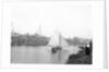 A view of the quay at Rowhedge during an unidentified festival, taken from the Wivenhoe side of the River Colne by Smiths Suitall Ltd.