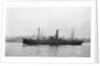 Photograph of the vessel 'Merel' (1925) under way on the River Thames passing Woolwich, 23rd March 1932 by unknown