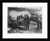 Folkestone, Kent. Sorting fish on the harbour slipway at low water by unknown