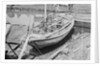 A Twaqo type junk dried out on shore at Singapore by David Watkin Waters