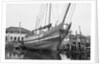 A peaked stern Twaqo type junk berthed at Singapore by David Watkin Waters