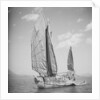 A port bow view of a Tolo Harbour fisher type junk by David Watkin Waters