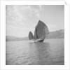 A port quarter view of a Tolo Harbour fisher type junk by David Watkin Waters