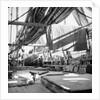 In the waist on board a Yeungkong fisher type junk at Aberdeen, Hong Kong by David Watkin Waters