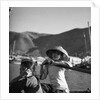 Two young sampan girls at Aberdeen, Hong Kong by David Watkin Waters