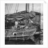 A close view of the starboard bow of a Swatow trader type junk at Kowloon, Hong Kong by David Watkin Waters