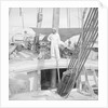On board an Indian kotia type dhow anchored at Colombo, Ceylon by David Watkin Waters