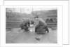 Robert the Bruce. Two welders at work aboard the vessel. by unknown