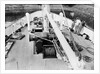 'Claymore' (1955) 14th June, looking down, and forward, on to the foredeck, the cargo winch and the windlass by unknown