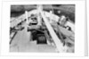'Claymore' (1955) 14th June, looking down, and forward, on to the foredeck, the cargo winch and the windlass by unknown
