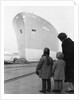 A port direct at bow view of 'Opalia' (1963); At the end of the ways, having just taken the water afterlaunching. A copy negative by Unknown