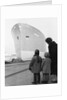 A port direct at bow view of 'Opalia' (1963); At the end of the ways, having just taken the water afterlaunching. A copy negative by Unknown