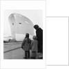 A port direct at bow view of 'Opalia' (1963); At the end of the ways, having just taken the water afterlaunching. A copy negative by Unknown