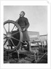 'Pommern' (Fi, 1903), 4-masted barque, Peter Karney at the wheel, steering by the wind by unknown