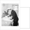 A ship's officer at the chart table of passenger liner 'Kenya' (1951) by unknown