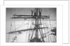In the ice-pack, from the main-top of the 'Terra Nova' (1884) (Gran, Taylor & Wright on yard) by Herbert George Ponting