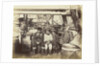 At Proven, Hans Henri, Esquimaux Dog-Driver, with his son and daughter by Thomas Mitchell