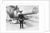 Earl David Beatty standing on the quarterdeck of his flagship, HMS 'Queen Elizabeth' as Admiral of the Fleet. by unknown