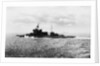 Battleship HMS 'Warspite' (1913) under way at sea off Cape Wrath in June 1943 by unknown