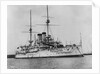 Battleship 'Asahi' (Jp, 1899) at moorings in Portsmouth harbour by unknown
