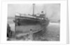The cargo ship Archangelos (1918) with tugs in the background by Gibson & Sons of Scilly