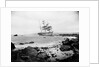 Starboard stern view of the sailing barque Glenbervie (1866) ashore when she ran aground by Gibson & Sons of Scilly