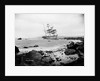 Starboard stern view of the sailing barque Glenbervie (1866) ashore when she ran aground by Gibson & Sons of Scilly