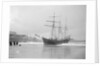 The schooner Mary Barrow (1891) on the beach by Gibson & Sons of Scilly