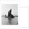 'Pimlico' (Br, 1914) spritsail barge, under sail off Greenwich by Unknown