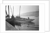 'Malgre Tout' (Fr, 1920s) moored at quayside, Newlyn, bows obscured by unknown
