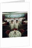 The restaurant staff on the Union-Castle cruise ship 'Windsor Castle' gather for a group photograph by Marine Photo Service