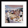 Fine weather allows passengers to enjoy a casual buffet on deck - no need to dress for dinner on this occasion! by Union Castle Line Collection