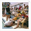 Crossing the Line ceremony with King Neptune and a subject, aboard Union-Castle liner 'Windsor Castle' by Marine Photo Service