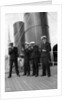 Four P & O cadets of the 'Viceroy of India' (1929) on the starboard side of the Bridge Deck with their sextants by Marine Photo Service