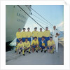 The 'Gripsholm's' crew football team by Marine Photo Service