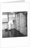 A storeroom containing boxes of Tetley's tea bags and Kellogg's Frosties, onboard 'Iberia' (1954) by Marine Photo Service