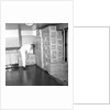 A storeroom containing boxes of Tetley's tea bags and Kellogg's Frosties, onboard 'Iberia' (1954) by Marine Photo Service