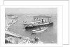 'Arandora Star' and the Donaldson Liner 'Letitia' in Grand Harbour, Valletta, Malta by Marine Photo Service