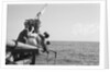 The crew take soundings on the homeward voyage from Bahrain by Alan Villiers