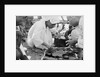 A merchant on board examining pearls by Alan Villiers