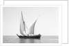 A boom in calm waters off the South Arabian or Omani coast by Alan Villiers