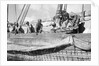 Rigging the bulwarks, Zanzibar by Alan Villiers