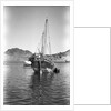 A small Yemeni sambuk lies at anchor, Ma'alla by Alan Villiers